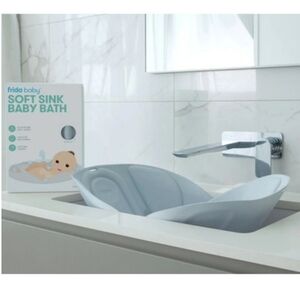 FRIDABABY SOFT SINK BABY BATH SOFT FOLDABLE TUB GREY IN BOX